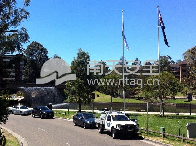 澳大利亚出口旗杆展示